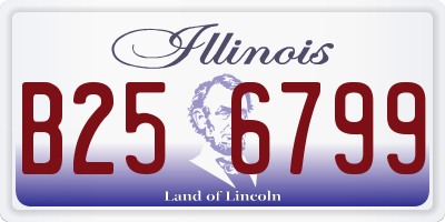 IL license plate B256799