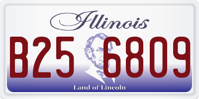 IL license plate B256809