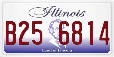 IL license plate B256814