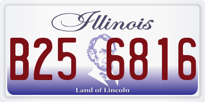 IL license plate B256816