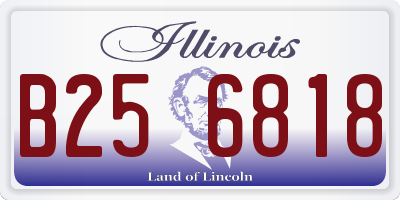 IL license plate B256818