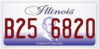 IL license plate B256820