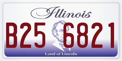 IL license plate B256821