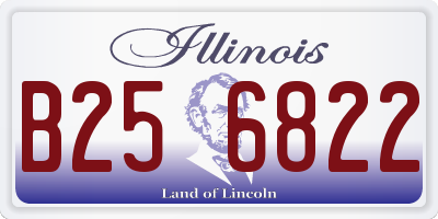 IL license plate B256822