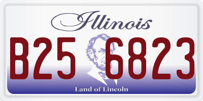 IL license plate B256823