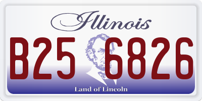 IL license plate B256826