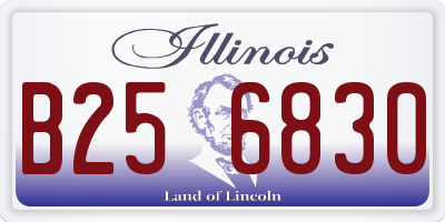IL license plate B256830