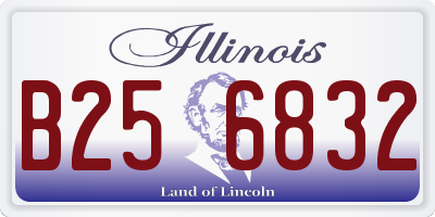 IL license plate B256832
