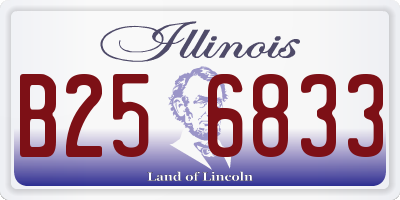 IL license plate B256833