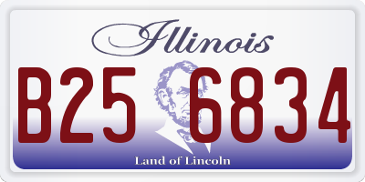 IL license plate B256834