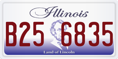 IL license plate B256835