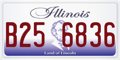 IL license plate B256836