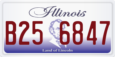 IL license plate B256847