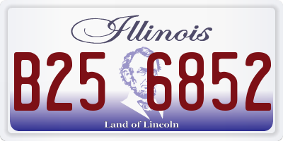 IL license plate B256852