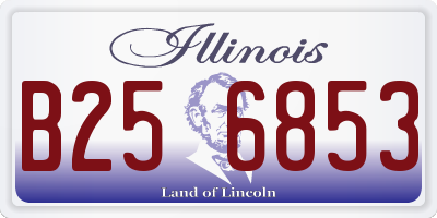 IL license plate B256853