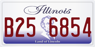 IL license plate B256854