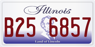 IL license plate B256857