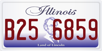 IL license plate B256859