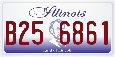 IL license plate B256861