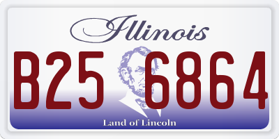 IL license plate B256864
