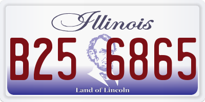 IL license plate B256865