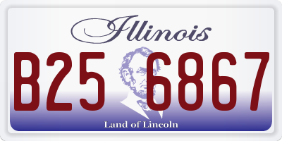 IL license plate B256867