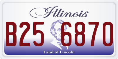 IL license plate B256870