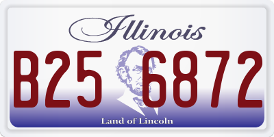 IL license plate B256872