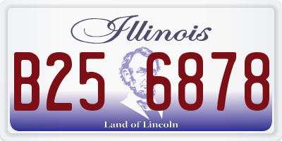 IL license plate B256878