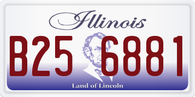 IL license plate B256881