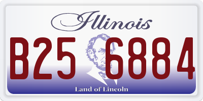 IL license plate B256884