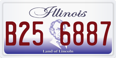 IL license plate B256887