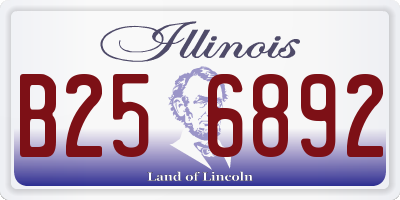 IL license plate B256892