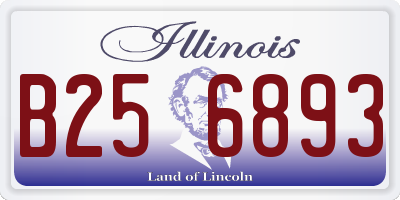 IL license plate B256893