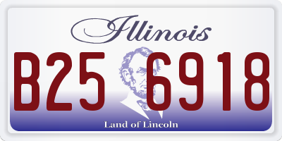 IL license plate B256918