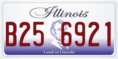 IL license plate B256921