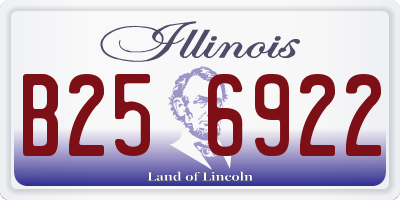 IL license plate B256922