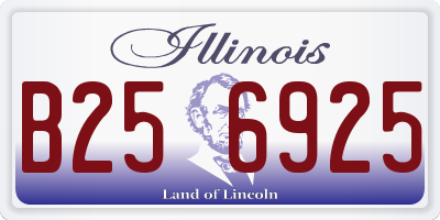 IL license plate B256925
