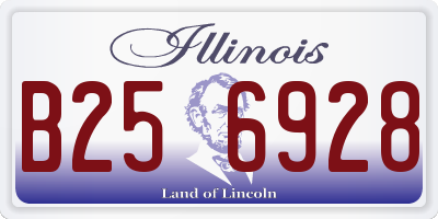 IL license plate B256928