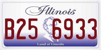 IL license plate B256933