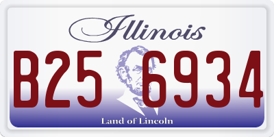 IL license plate B256934