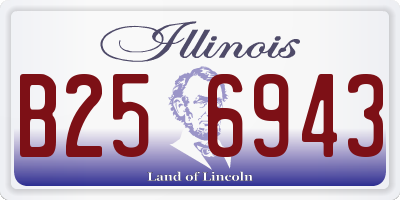 IL license plate B256943