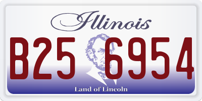 IL license plate B256954
