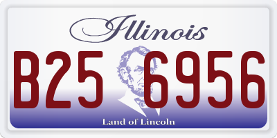 IL license plate B256956