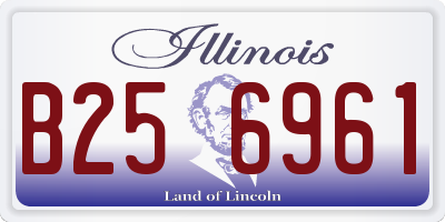 IL license plate B256961
