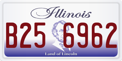 IL license plate B256962