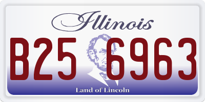 IL license plate B256963