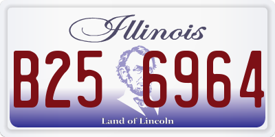IL license plate B256964
