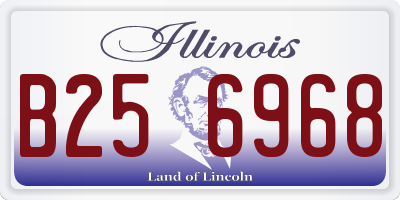 IL license plate B256968