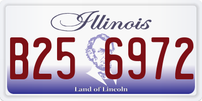 IL license plate B256972